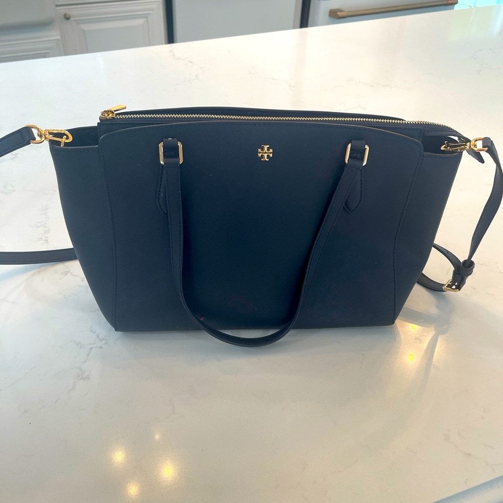 Tory Burch navy handbag!